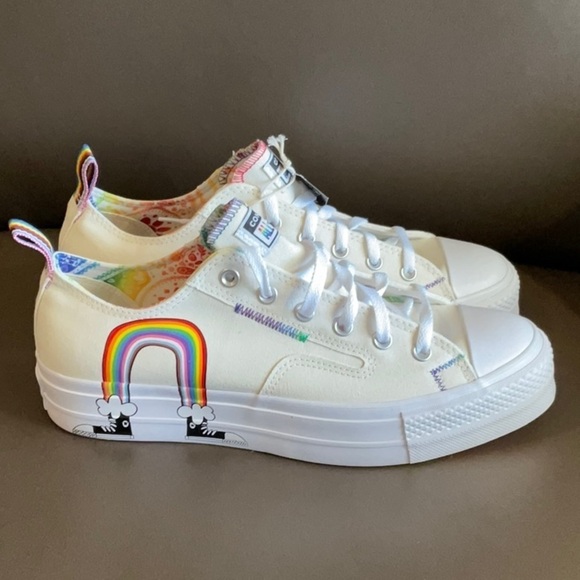 Converse Chuck Taylor All Star Lift Platform Low 'Pride' - Picture 6 of 11